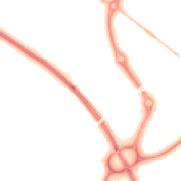 Night-time road noise heatmap for NE27 0GY
