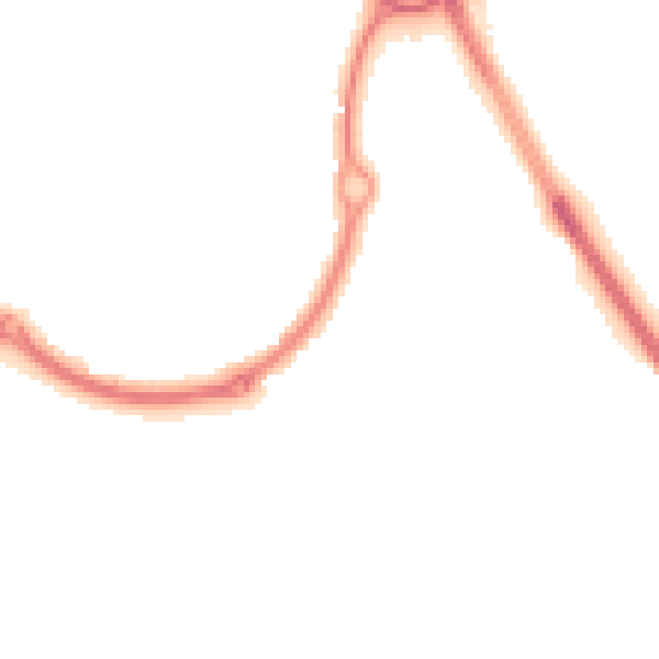 Night-time road noise heatmap for NE27 0JB