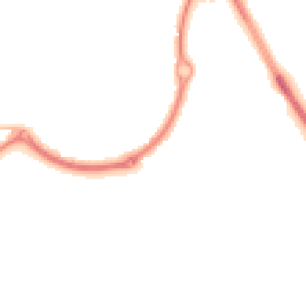 Night-time road noise heatmap for NE27 0JG