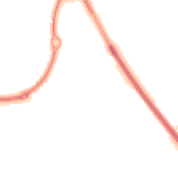 Night-time road noise heatmap for NE27 0ND