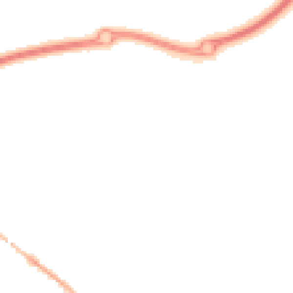 Night-time road noise heatmap for NE27 0QR