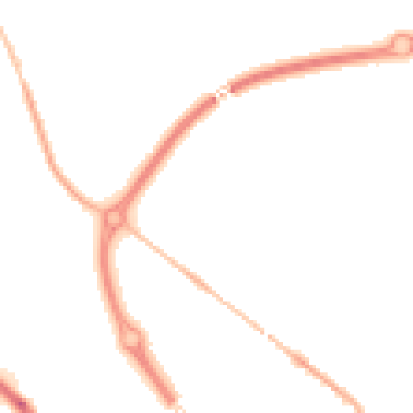 Night-time road noise heatmap for NE27 0SE