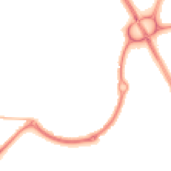 Night-time road noise heatmap for NE27 0UX