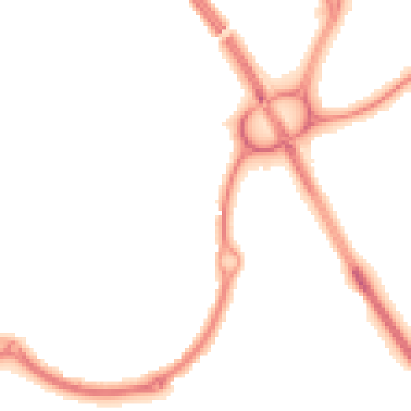 Night-time road noise heatmap for NE27 0UZ
