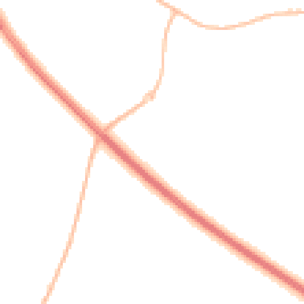 Night-time road noise heatmap for NE27 0XD