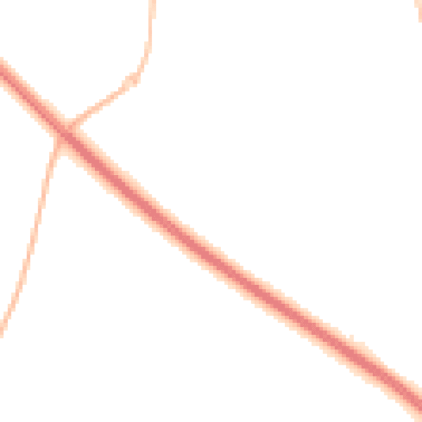 Night-time road noise heatmap for NE27 0XG