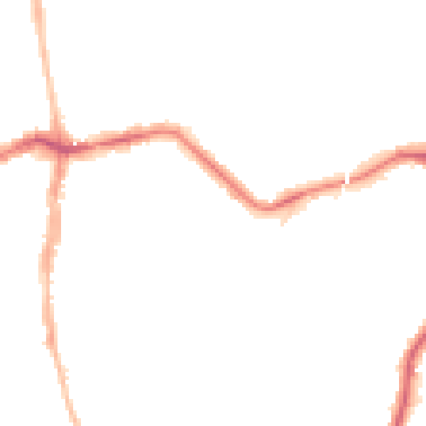 Night-time road noise heatmap for NE3 1AJ