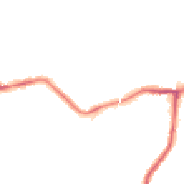 Night-time road noise heatmap for NE3 1BJ