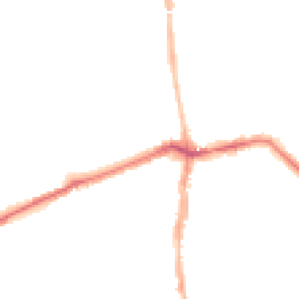 Night-time road noise heatmap for NE3 1DJ