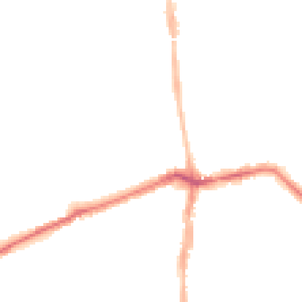 Night-time road noise heatmap for NE3 1DL
