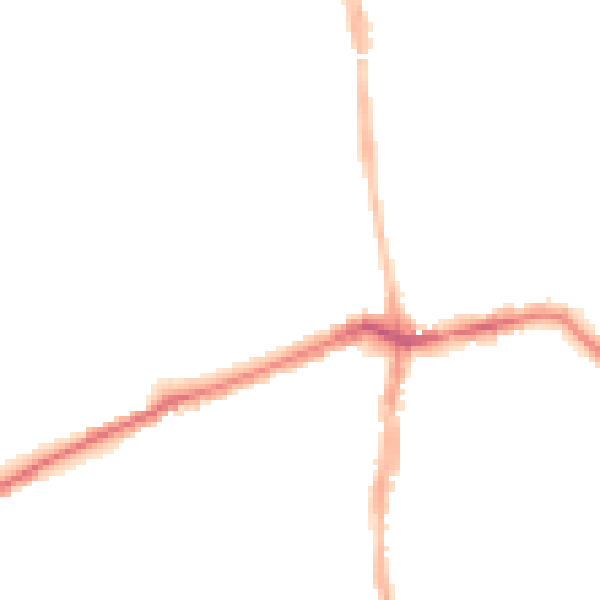 Night-time road noise heatmap for NE3 1DT