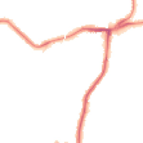 Night-time road noise heatmap for NE3 1PT