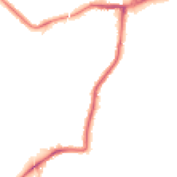 Night-time road noise heatmap for NE3 1QR