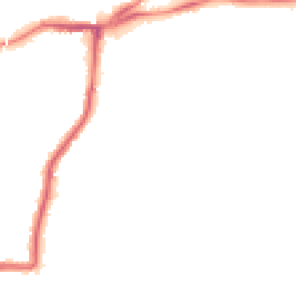 Night-time road noise heatmap for NE3 1RH
