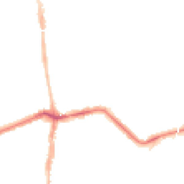 Night-time road noise heatmap for NE3 1UH