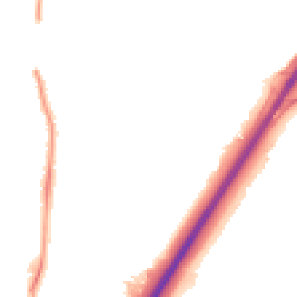 Night-time road noise heatmap for NE3 2YF