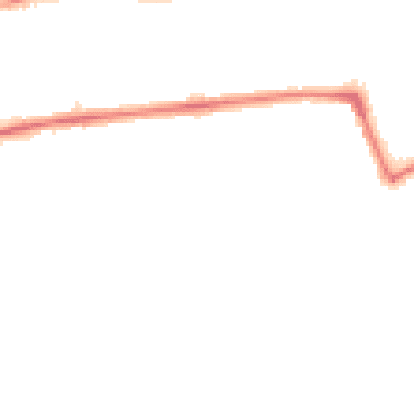 Night-time road noise heatmap for NE3 4SR