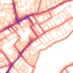 Daytime road noise heatmap for NE30 1AR