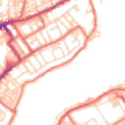 Daytime road noise heatmap for NE30 1AU