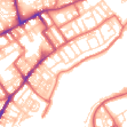 Daytime road noise heatmap for NE30 1AW