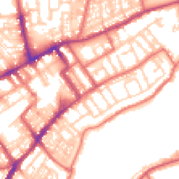 Daytime road noise heatmap for NE30 1AY
