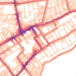 Daytime road noise heatmap for NE30 1BA