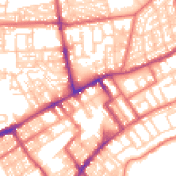 Daytime road noise heatmap for NE30 1BQ