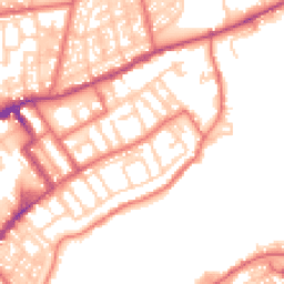 Daytime road noise heatmap for NE30 1BS