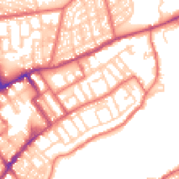 Daytime road noise heatmap for NE30 1BT