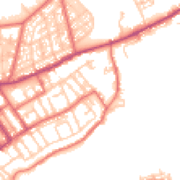 Daytime road noise heatmap for NE30 1DB