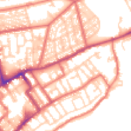 Daytime road noise heatmap for NE30 1DD