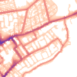 Daytime road noise heatmap for NE30 1DE