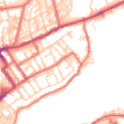 Daytime road noise heatmap for NE30 1DJ