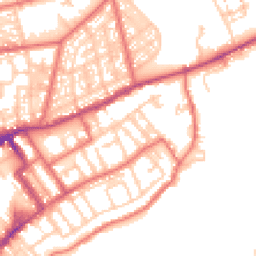 Daytime road noise heatmap for NE30 1DL