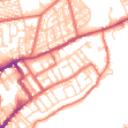 Daytime road noise heatmap for NE30 1DP