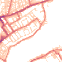 Daytime road noise heatmap for NE30 1DQ