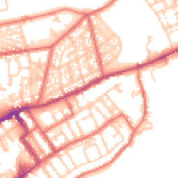 Daytime road noise heatmap for NE30 1ED