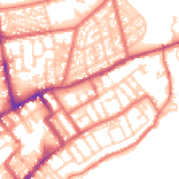 Daytime road noise heatmap for NE30 1EH