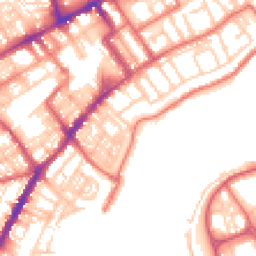 Daytime road noise heatmap for NE30 1EJ