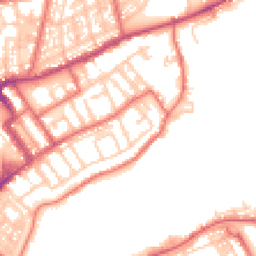 Daytime road noise heatmap for NE30 1EP