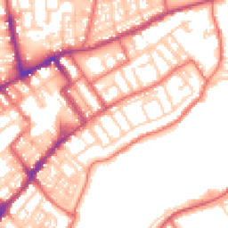 Daytime road noise heatmap for NE30 1ES