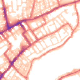 Daytime road noise heatmap for NE30 1ET