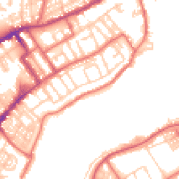 Daytime road noise heatmap for NE30 1HF