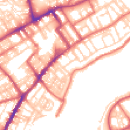 Daytime road noise heatmap for NE30 1NR