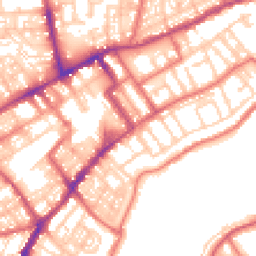 Daytime road noise heatmap for NE30 1NS
