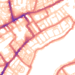 Daytime road noise heatmap for NE30 1NX