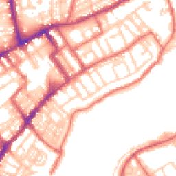 Daytime road noise heatmap for NE30 1PQ