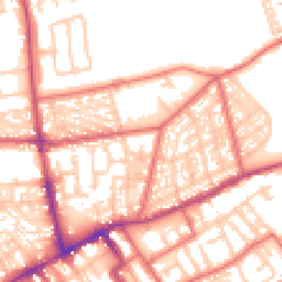 Daytime road noise heatmap for NE30 2AJ