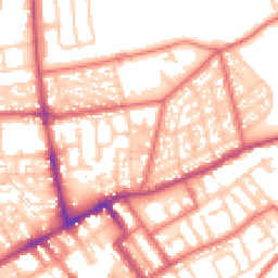 Daytime road noise heatmap for NE30 2AL