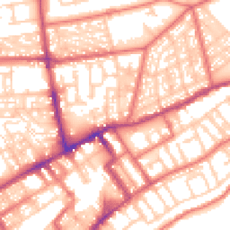 Daytime road noise heatmap for NE30 2DJ